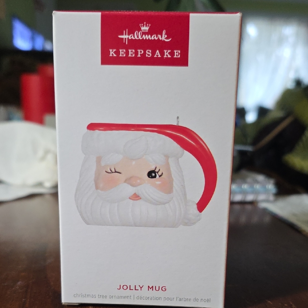 Hallmark Keepsake Santa Jolly Mug Ornament 2025